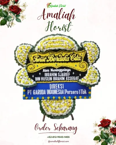Papan Bunga Duka di Rumah Duka Pucang