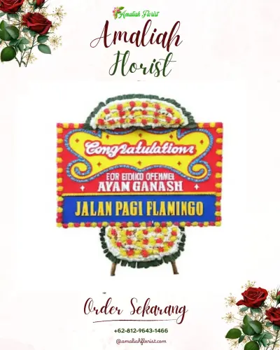 Bunga Papan Congratulation di Rumah Duka Pucang